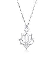Pırlanta Lotus Çiçeği Kolye