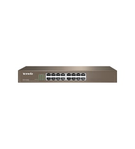 Tenda TEF1016D, 16Port, MegaBit, Metal Kasa, Yönetilemez, Rackmount Switch