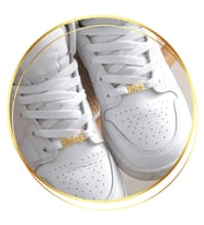 spor ayakkabı için isimlik (Gümüş)
