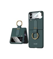 Samsung Galaxy Z Flip 3 Uyumlu Kılıf Zore Flip Ring Kıpta Kapak