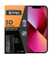 Blogy iPhone 13 / 13 Pro ile Uyumlu Flexi 5D Ekran Koruyucu (Şeffaf Hologram)