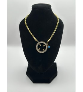 Arnes Jewelry Çelik Çeyrek Altın Takılabilen Kolye