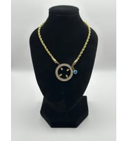 Arnes Jewelry Çelik Çeyrek Altın Takılabilen Kolye