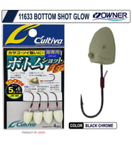 Owner Cultiva 11633 Bottom Shot Glow Lrf Jighead (Çok Renkli)