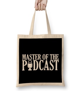 Master of the Podcast Awesome Podcasting Host Bez Çanta Uzun Saplı