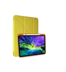 Apple İpad Pro 11 (2018) Kılıf Kalemlikli Mars Tablet Kılıfı - Açık Sarı