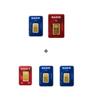 Nadir Gold 24 Ayar 13,5 Gram Altın (1 Ad 5 Gram Altın + 3 Ad 2,5 Gram Altın + 1 Ad 1 Gram Altın )