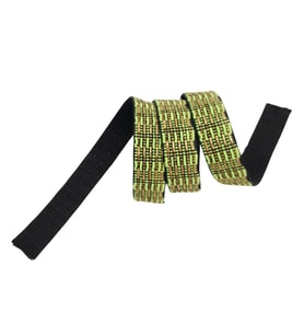 Angel Çanta Aksesuar 3 cm Polyester Kolon Neon Yeşil Gold Simli 1 Metre