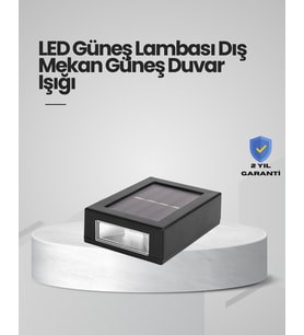 Güneş Enerjili LED Duvar Aydınlatması