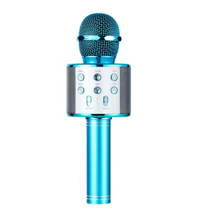 Mavi Ws858 Bluetooth Mikrofon - Akıllı Telefon İle Canlı Yayın, Karaoke Ve Ses Kaydı İçin Kablosuz Kondansatör Mikrofon