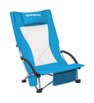 KingCamp Lilac High Comfort Plaj ve Dinlenme Sandalyesi Blue (Mavi)
