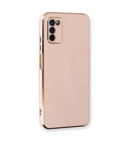 Samsung Galaxy A03s Kılıf Volet Silikon - Pembe