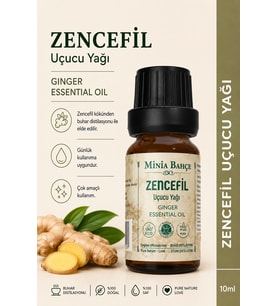 Zencefil Uçucu Yağı – 10 ml Saf ve Katkısız Bitkisel Uçucu Yağ