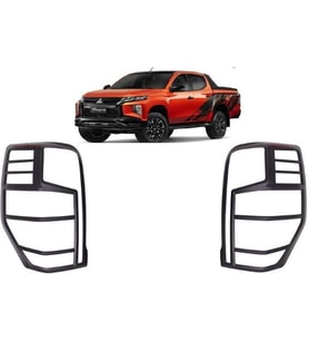 Mitsubishi L200 Uyumlu 2019 Sonrası Arka Stop Kaplama ABS Siyah Parça (Karışık)