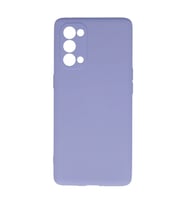 Oppo Reno 5 Pro Kılıf Nano İçi Kadife Silikon - Lila
