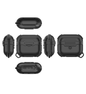 Lexroo Airpods 3. Nesil Airbag 16 Silikon 1-1 Su Geçirmez Kılıf - Siyah