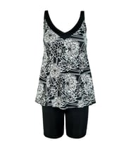 Endeep Kadın Çiçek Desenli Tankini Takımı
