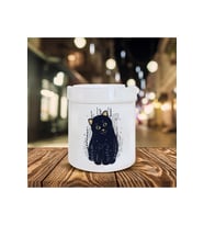 Sevimli Kedi Baskılı Seramik Şık Küllük