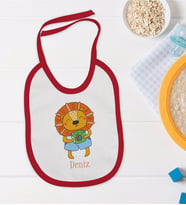 BK Kids Kişiye Özel İsimli Kırmızı Bebek Mama Önlüğü-23