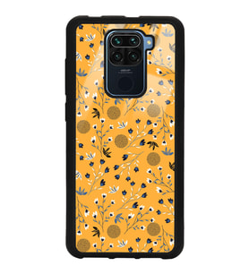 Xiaomi Redmi Note 9 Uyumlu Sarı Bindanlı Tasarımlı Glossy Telefon Kılıfı