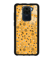 Xiaomi Redmi Note 9 Uyumlu Sarı Bindanlı Tasarımlı Glossy Telefon Kılıfı