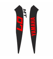 Yamaha Mt07 2014 - 2017 Uyumlu Kırmızı Depo Sticker Set