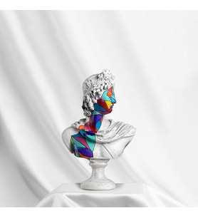 Apollo 'Cubic' Dekoratif Heykel, Pop Art Roma Yunan Heykelleri