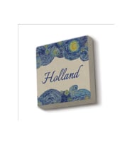 Hollanda Görseli Baskılı Taş Magnet 5X5