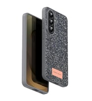 Onegif Samsung Galaxy A17 5G Bright Simli Kapak - Gümüş