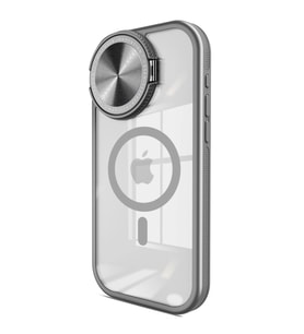 İphone 15 Pro Max Kılıf Teleskop Lens Magsafe Silikon Kapak - Titan Gri