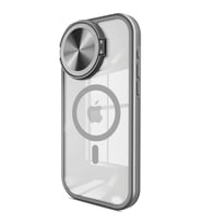 İphone 15 Pro Max Kılıf Teleskop Lens Magsafe Silikon Kapak - Titan Gri