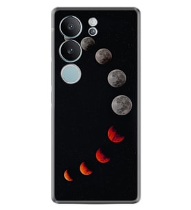 Vivo V29 Kılıf Desenli Silikon Platinium Mooons 1861