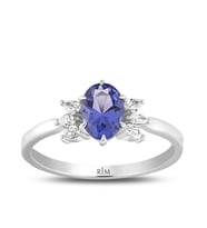 0.95 Karat Laboratuvar Pırlanta Safir Yüzük - HRD Sertifikalı