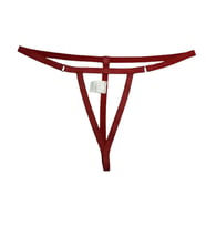 ASM1279 Kadın Kımızı Özel Bölgesi Açık G-String