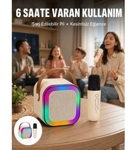 Northcity Taşınabilir Karaoke Mikrofon Seti - Bluetooth Hoparlörlü Yeni Nesil