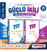 Üç Dört Beş TYT Türkçe ve Matematik Soru Bankası 2 Kitap Set