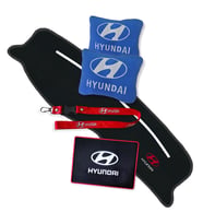 Hyundai Accent Yumurta Kasa Siyah Torpido Koruma Halısı  Hyundai Mavi Polar Yastık Araç Aksesuar