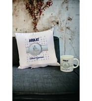 Avukata Hediye Kupa Bardak ve Yastık Set 002 (Beyaz)