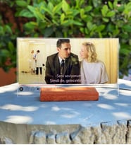 Dizi Film Sahnesi Plak Ahşap Stand Hediyeli