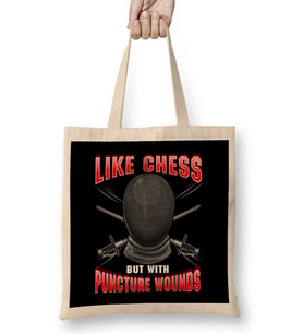 Fencing Like Chess But With Puncture Wounds Bez Çanta Uzun Saplı