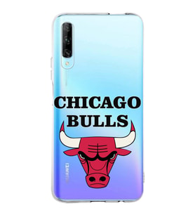 Huawei P Smart Pro Uyumlu Kapak Chicago Bulls Tasarımlı Şeffaf Silikon Kılıf