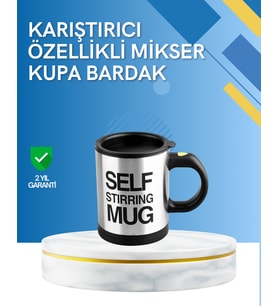 Çift Katmanlı Termos Özellikli Karıştırma Motorlu Kupa
