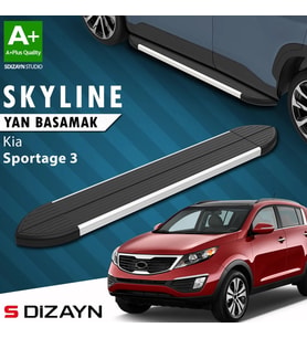 S-Dizayn Kia Sportage 3 Skyline Aluminyum Yan Basamak 173 Cm 2010-2016 A+ Kalite