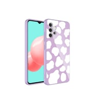 Samsung Galaxy A32 4G Uyumlu Kılıf Kamera Korumalı Desenli Sert Silikon Zore Epoksi Kapak (Model 6)