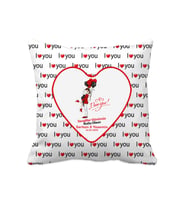 I Love You Kalp Desen Yastık
