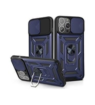 Coverzone iPhone 13 Pro Max ?le Uyumlu PhoenixShield S�rg�l� Sistem Kamera Korumal? Kapak Tam Koruma Manyetik Vega Kapak Lacivert