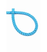 Hematit Doğal Taş Mat Mavi Çavuş Kesim 6x3mm Dizi [AA]