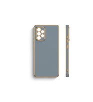Samsung Galaxy A 72 Mavi Parlak Kılıf Modeli