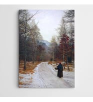 Ormanlık Yol Kanvas Tablo