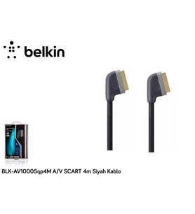 Belkin BLK-AV10005Q4M 4-V Scart 4m Siyah Kablo